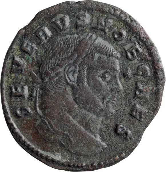 Severus II as Caesar. AE 3, Reduced Follis