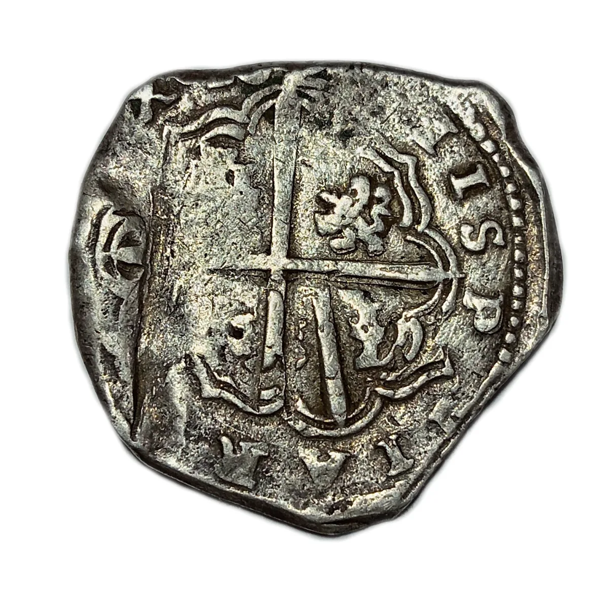 Shipwreck Coins Spain (mint uncertain), cob 4 reales