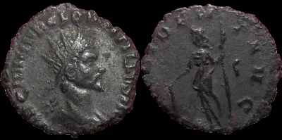 QUINTILLUS 270 AD, AE 19mm 2.9gm Antoninianus. Rome