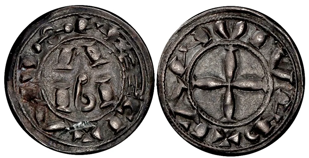 c.12-13th century France, Viscounty of Albi, Raymond IV count of Touluse denier EF very scarce