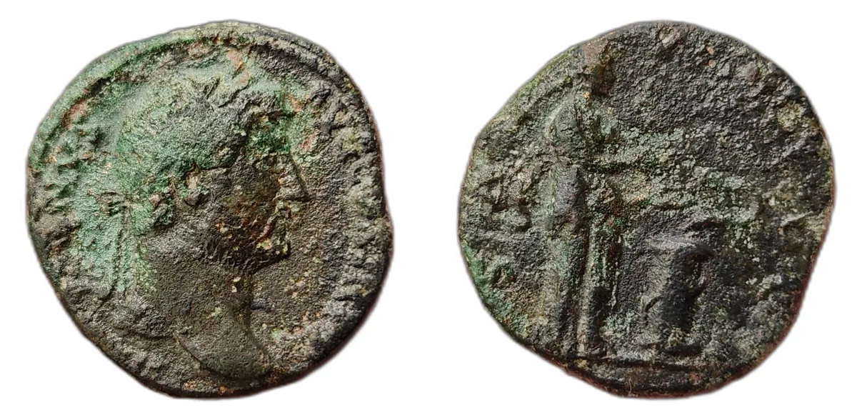 Dupondius — Hadrian — Salus AVG