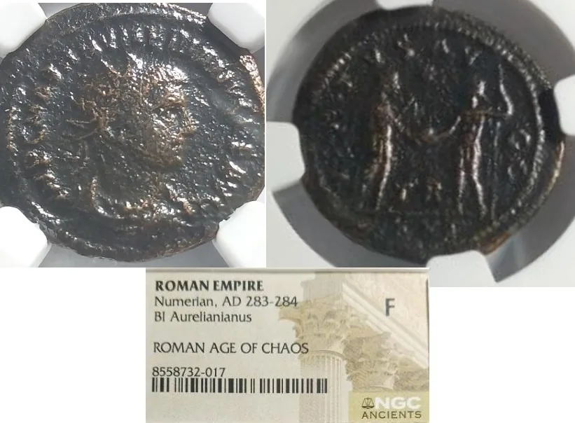 Numerian (as Augustus) 282-284 AD, AE Antoninianus (BI Aurelianianus) F NGC