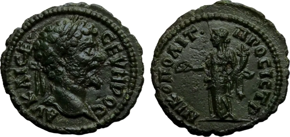 MOESIA INFERIOR, NICOPOLIS AD ISTRUM. Septimius Severus. Bronze AE18, AD 193-211