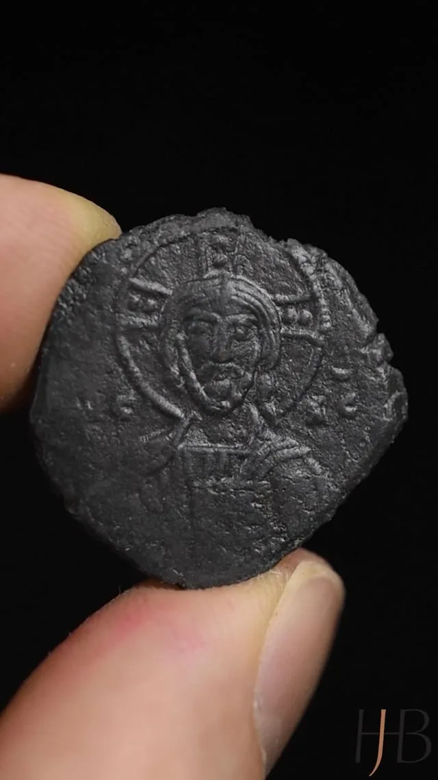 Anonymous Class A, Attributed to Joint Reign of John I and Basil II, who was nominal co-emperor since 960 A.D.. Follis