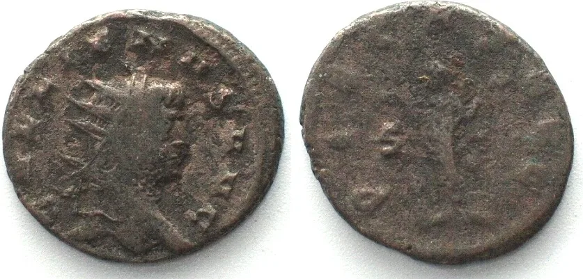 264 GALLIENUS (253-268 AD). Bi Antoninianus, 264, Milan mint, PIETAS AVG, VF