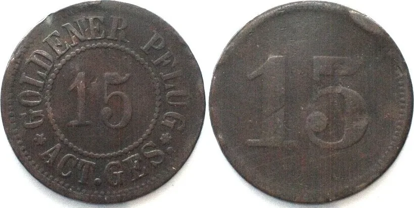 GOLDENER PFLUG - ACT. GES. 15, copper, 21mm VF