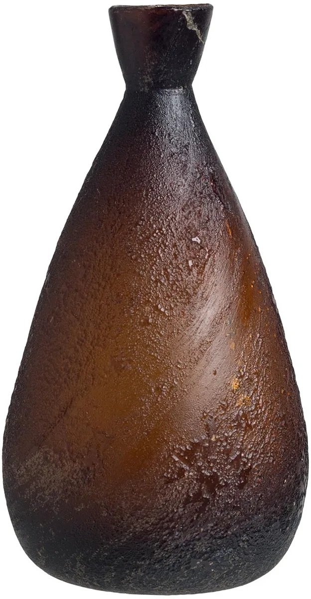 Roman Aubergine Glass Flask
