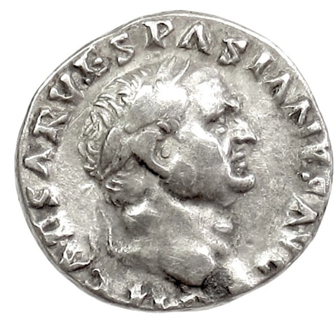 ROMAN IMPERIAL. Vespasian. AR Denarius, Rome mint, A.D. 70.