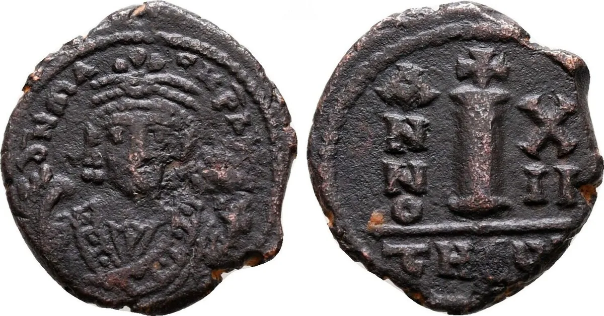 Maurice Tiberius. AD 582-602. Theoupolis (Antioch) Decanummium.