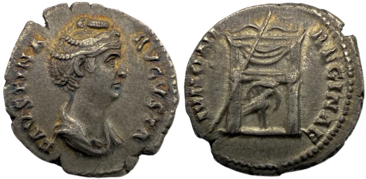 Faustina I Denarius - Noble Portrait