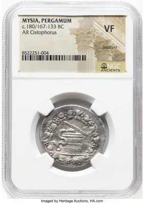MYSIA. Pergamum. Ca. 180/167-133 BC. AR cistophorus (28mm, 1h). NGC VF, brushed.