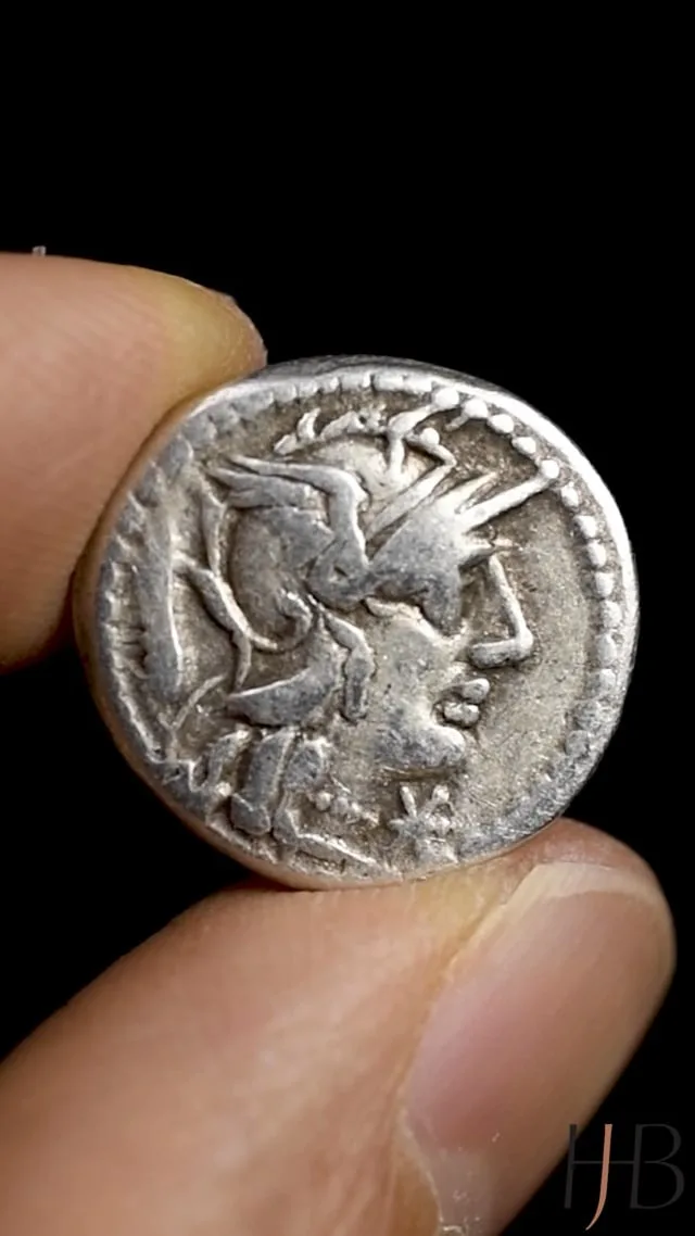 Cn. Domititius Ahenobarbus. Denarius