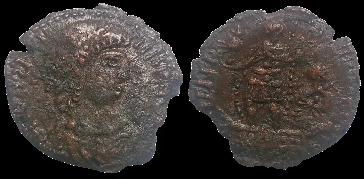 Barbaric imitation Constans struck 337-350 AD, AE 20.8mm 5.86gm