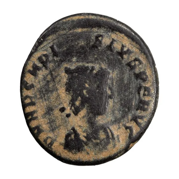 Arcadius with obverse legend error, conflated with Theodosius. AE 3