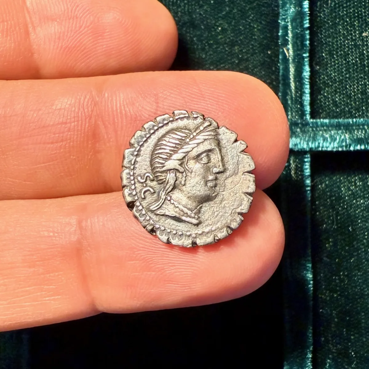C. Naevius Balbus, 79 BCE, a scarcer control mark