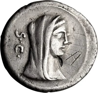 P. Galba. Denarius