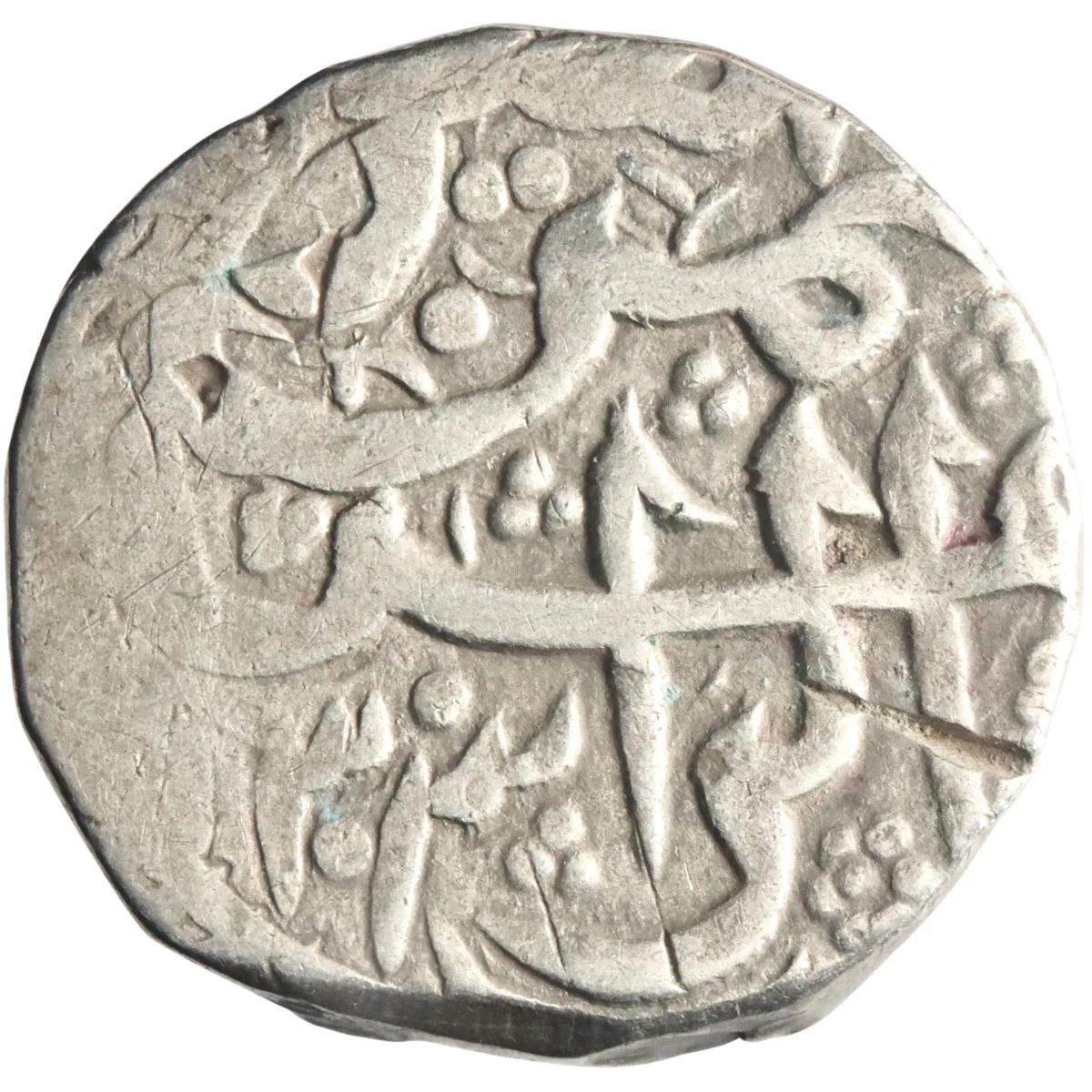 Barakzai: 'Abd al-Rahman (1880-1901), silver rupee (9.17g), Kabul mint, AH 1303 (1885-1886 CE).
