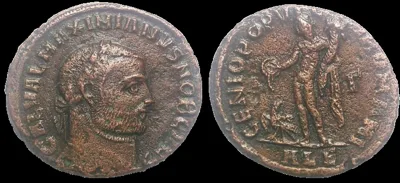 GALERIUS CAESAR 294 AD. AE 25mm, 10.1g. large follis. Alexandria
