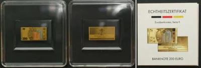 2024 CHAD 3000 Francs 2024, 200 Euro EUROBANKNOTEN, SERIE II, Gold 1/1000 oz BU