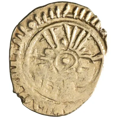 Sicily: Roger II (1105-1154), gold tari (1.28g), Messina mint, AH 544 (1149-1150 CE). Roger cited with title al-Mu'tazz.