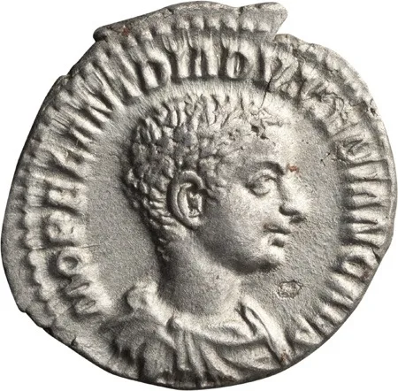 Diadumenian as Caesar. Denarius