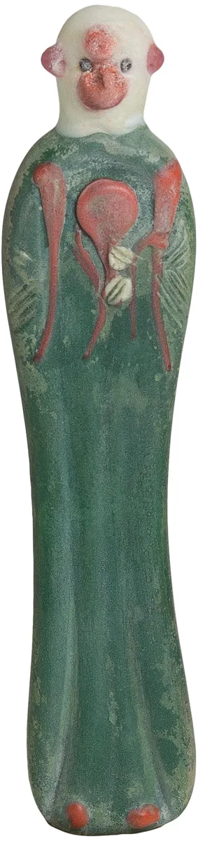 Chinese Late Qing Colored Glass Zodiac Monkey Figure