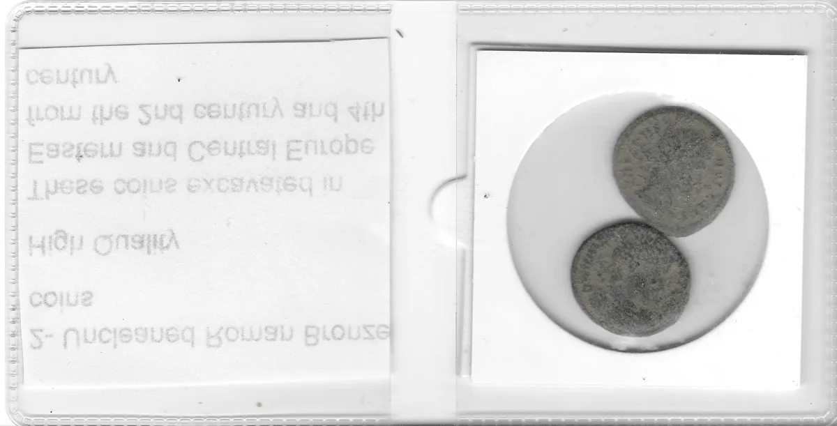 2 Uncleaned High Quality Roman coins
