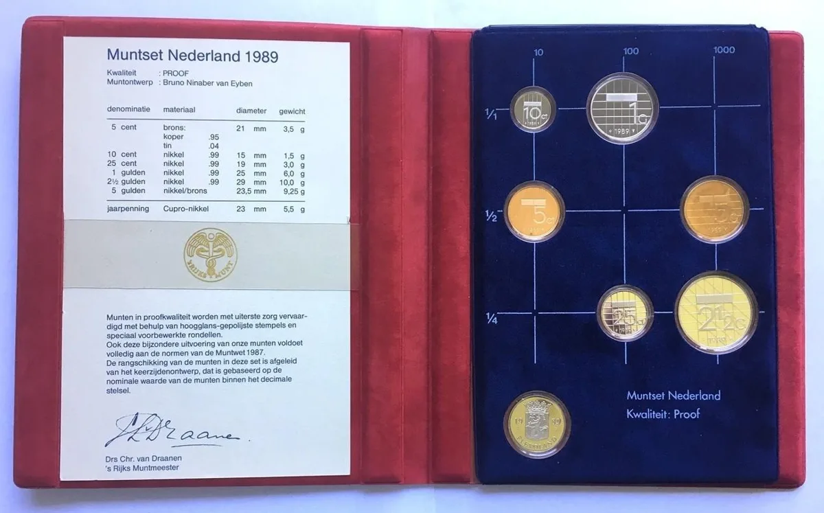 1989 NETHERLANDS Proof set 1989 # NL89P Proof