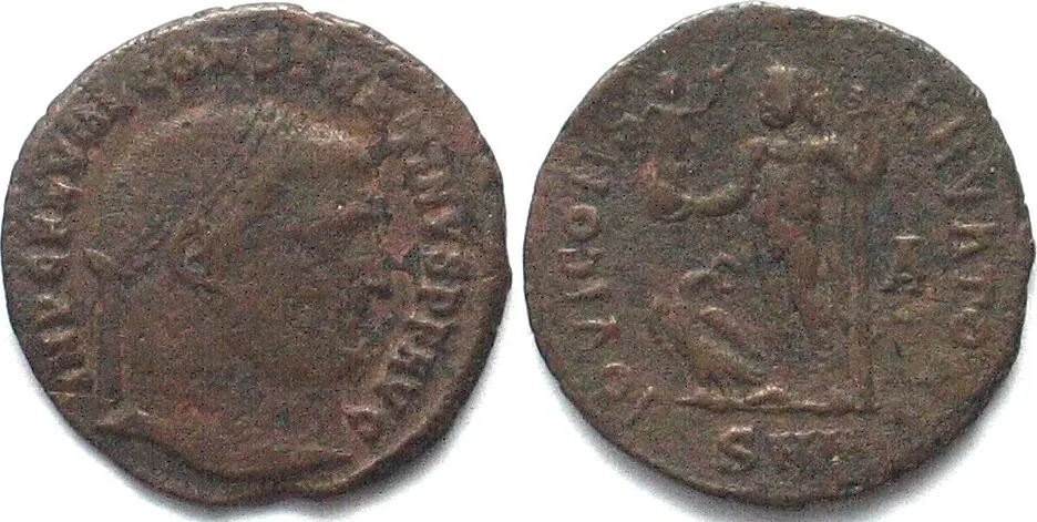 313-317 CONSTANTINE I the Great (306-337 AD). AE Follis, 313-317, SMN, Nicomedia mint VF+