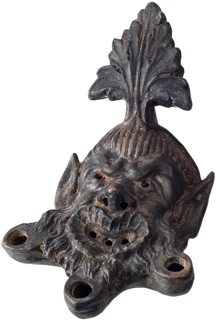 Roman 19th Century Reproduction, Satyr Lamp