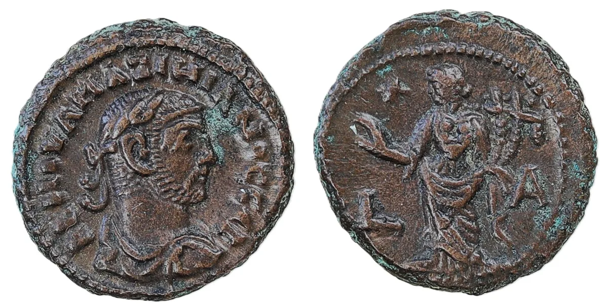 EGYPT. Alexandria. Maximianus, first reign, 286-305. Tetradrachm (Potin, 19.66 mm, 8.35 g), RY 1 = 286.