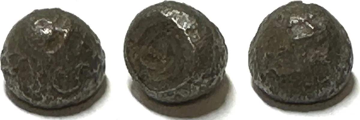1700 NORTH BORNEO SULTANATE. Iron Bullet Money about 1700, small denomination RARE! EF-