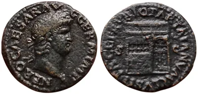 The Roman Imperial. Nero, Augustus AD 54-68. Æ As (11,02 g). Rome, circa AD 65.