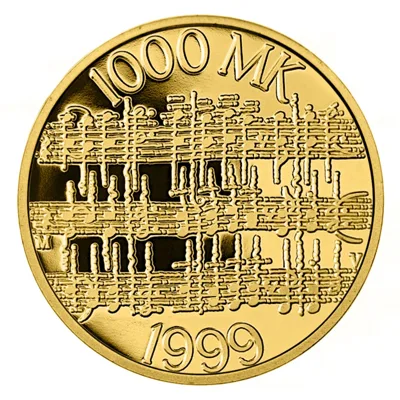 RARE ! Last Gold Coins from Mint of Finland: 1000 markkaa 1999, Gold Coins Store