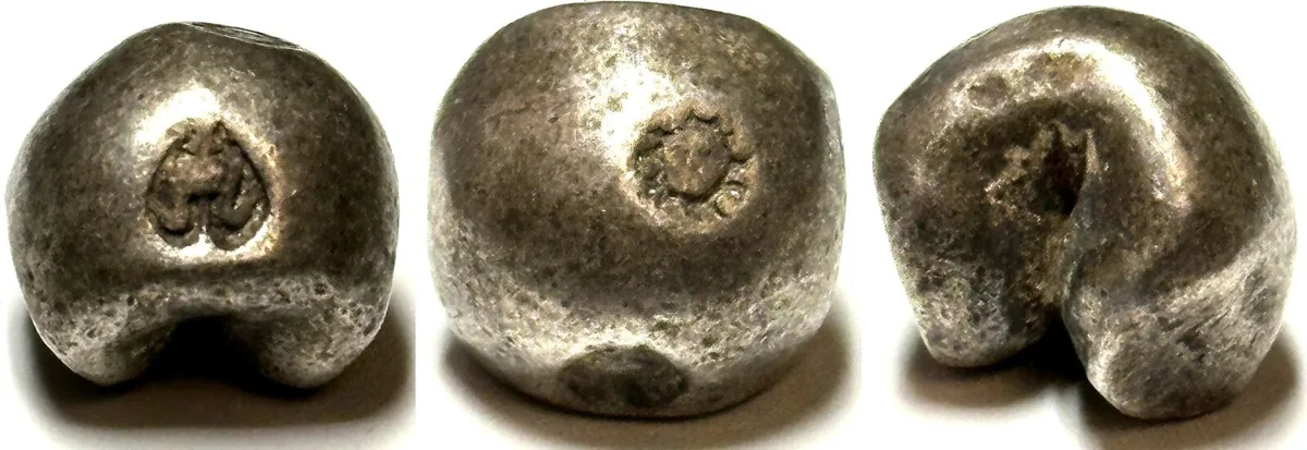 1851-1868 THAILAND 1 Baht, RAMA IV (1851-1868), Mongkut, Pot Duang Bullet Coin, silver, VF