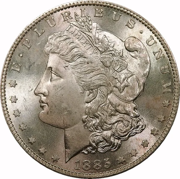 Morgan Dollar, 1885-S, $1, MS65 , PCGS