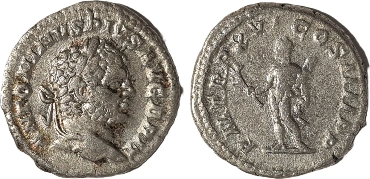 Caracalla AR Denarius. 213 AD. Rome