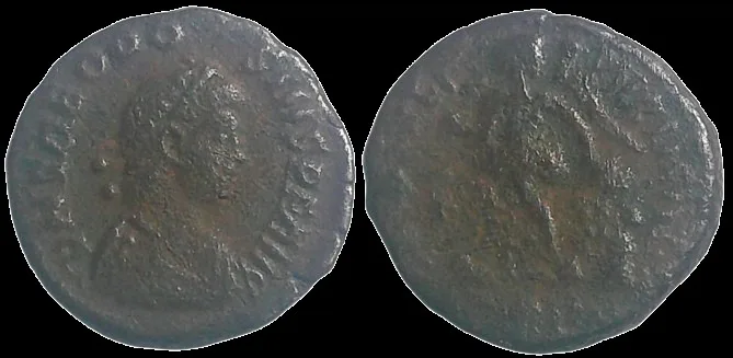 Theodosius I The Great 379- 395 AD (Struck 388 & 392 AD) AE 12.8mm 1.61gm Nummus