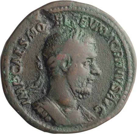 Macrinus. Sestertius