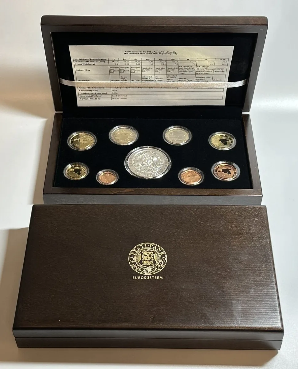 2011 ESTONIA 2011 Euro 3.88 PROOF SET - SCARCE! Proof