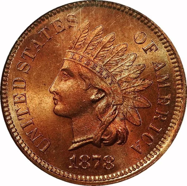 Indian Cent, 1878, 1¢, MS66 RD, NGC, Eagle Eye PS