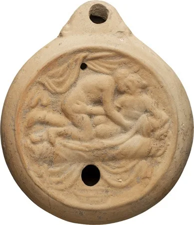 Roman Erotic Oil Lamp