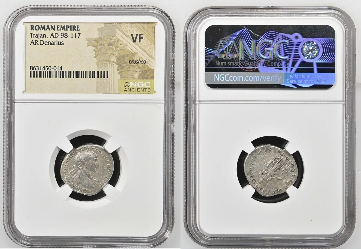 Denarius 98-117 AD Trajan VF