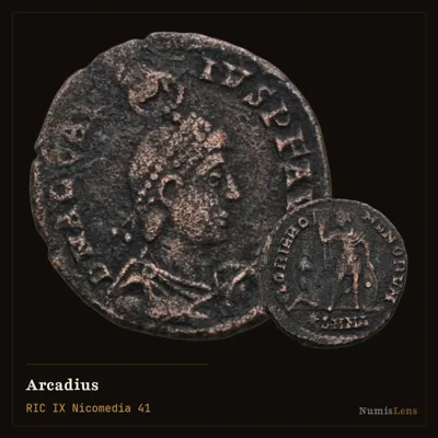Arcadius — Maiorina, GLORIA ROMANORVM, Nicomedia