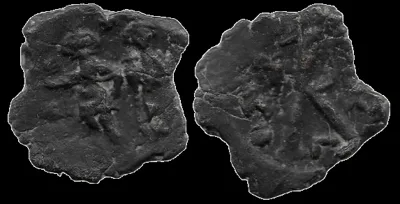 Justin II (with Sophia) 565-578 AD, AE 21.6mm 3.8gm Half Follis