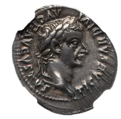 Tribute Penny. Tiberius. Lugdunum. NGC Choice XF 4/5 - 5/5.