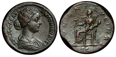 164-182 AD Annia Aurelia Galeria Lucilla Augusta AR Sestertius gVF nice patina