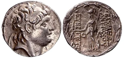 c107/6-101/0 BC Kings ofCappadocia, Ariarathes VII Philometor AR Tetradrachm 16,51g. EF