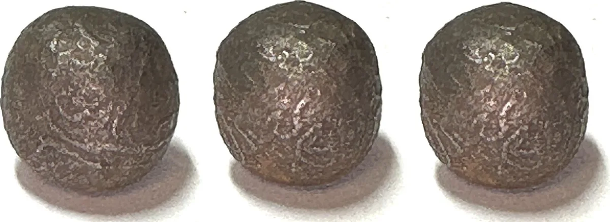 1700 NORTH BORNEO SULTANATE. Iron Bullet Money about 1700, middle denomination RARE! VF-