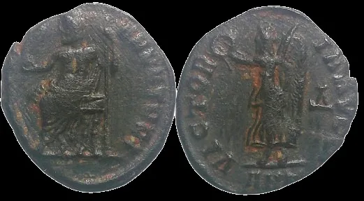 ANONYMOUS CIVIC ISSUES, 310-313 AD, Pagan Civic Coinage, under Maximinus II. AE 14mm, 1.3gm Quarter Follis. Struck at Antioch